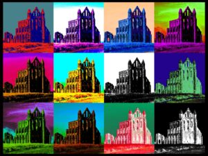 Whitby Abbey (Pop Art) Landscape